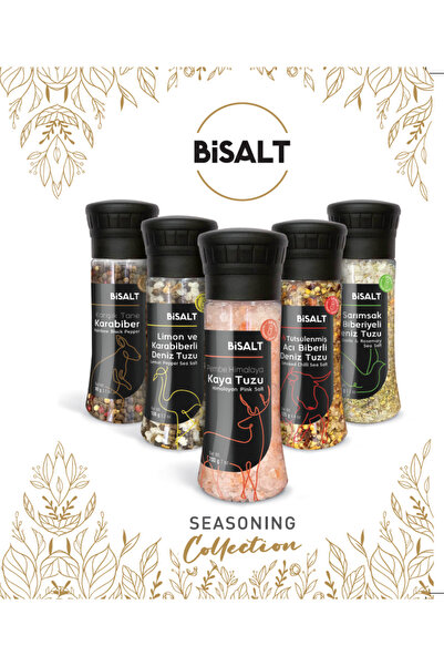 Bisalt Tütsülenmiş Acı Biberli Deniz Tuzu Değirmen 125 g