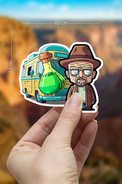 One Little Happiness Αυτοκόλλητο Walter White για τηλέφωνο και φορητό υπολογιστή - 1 τεμάχιο