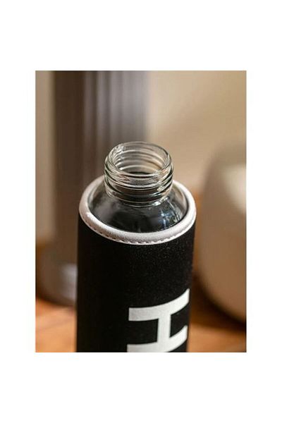 Takaz Global Black Missana 750 ML Glass Flask with Case -718146