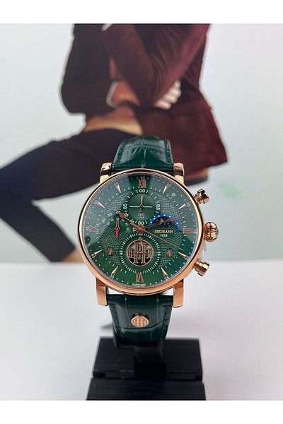 Hislon GREEN MEN'S WRISTWATCH SAPPHIRE (NON-SCRATCH) GLASS 5 ATM WATERPROOF