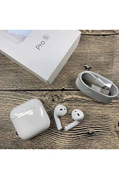 Genel Markalar Pro 5 Beyaz Bluetooth Kulaklık Kaliteli Gürültü Engelleyicili