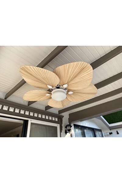 Golden Light Bambu Yapraklı Tavan Pervane