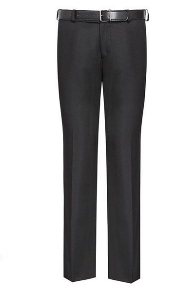 BayBayan Black Lycra Men's College and School Pants - Elastic Waist Trend
