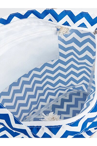 LC Waikiki ΑΞΕΣΟΥΑΡ LCW - Γυναικεία τσάντα παραλίας με ρίγες