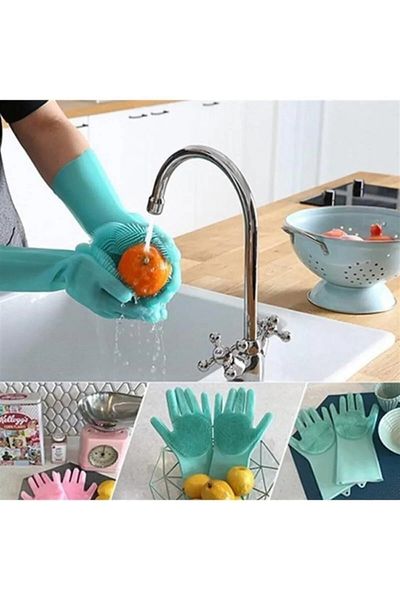 Harvey Silicone Magic Dishwashing Gloves Heat Resistant