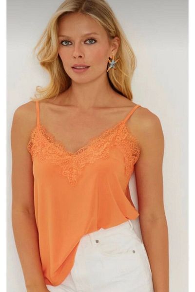Gökcengirl Strappy Lace Collar Blouse