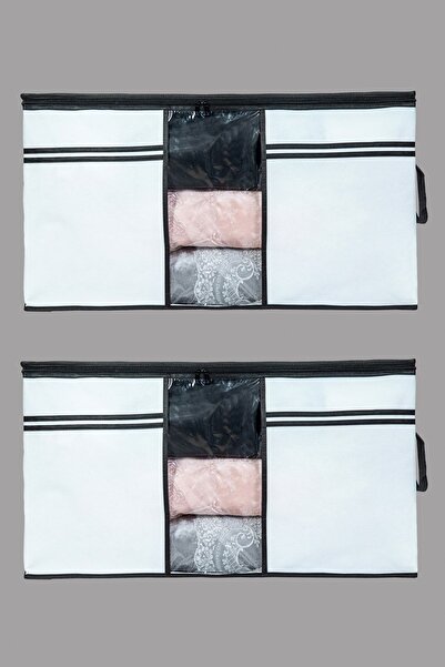 Ekici home textile 2 Adet - Pencereli Yastık Yorgan Hurcu 75 X 40 X 40 Cm