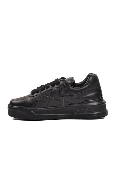 AYAKMOD Ανδρικό Sneaker - Premium 1306 Μαύρο δέρμα