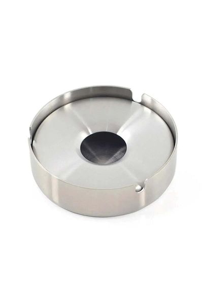 Doğuş Mutfak 8 Cm Chrome Ashtray - 2-PCS Stainless Steel Ash Tray