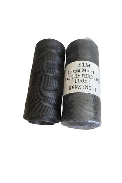 DERİONLİNE Sim 1 Millim Hobby Saddler Leather Rope Coil 100 Meters