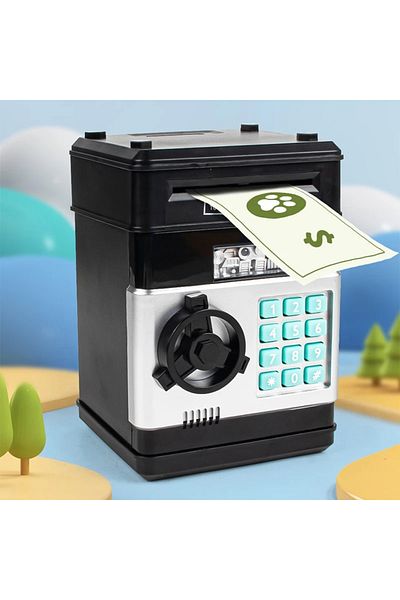 Sarego Atm Piggy Bank Password Atm Automatic Money Safe Electronic Key Bank Surprise Money Box