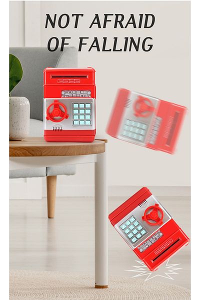 Sarego Atm Piggy Bank Password Atm Automatic Money Safe Electronic Key Bank Surprise Money Box