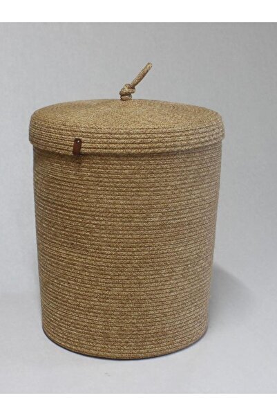ENBEVEZ HOME Camaşır Sepeti,hasır Kapaklı 36x40