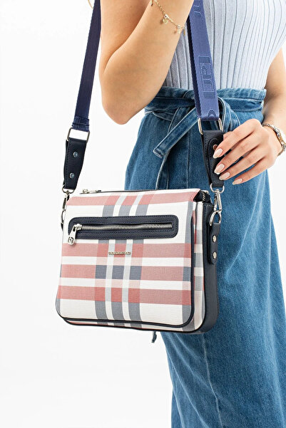 Just Polo حقيبة يد وكتف نسائية منقوشة - 6011MH