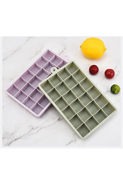 Genel Markalar Pratik 24'lü Sililkon Kare Buz Kalıbı | 24 Lü Silikon Kare Buz...