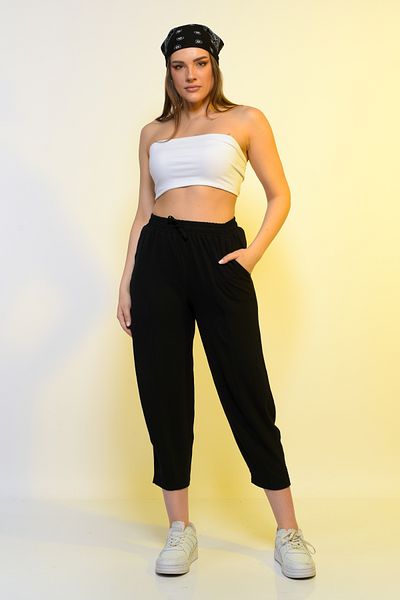 REYNEV High Waist Summer Slouchy Pants – Thin Cotton, Relaxed and Loose Fit