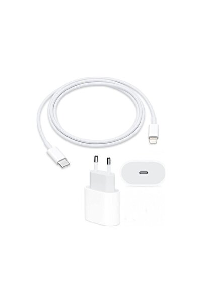 Cepsuar İphone Uyumlu Hızlı Şarj Aleti - 20w Type-c Adaptör Ve Type-c Uçlu Lighning Kablo Ile Birlikte