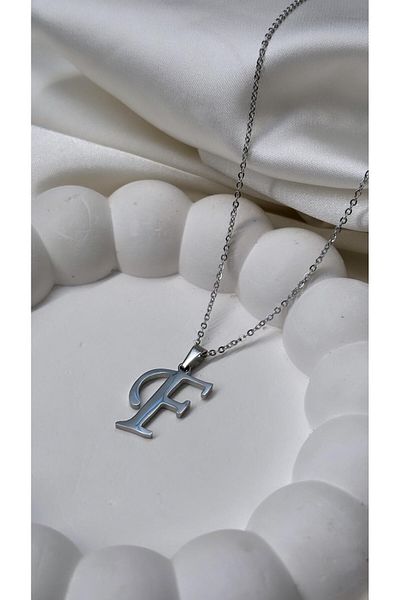 Accessories Silver Colored Steel Letter Necklace