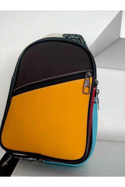 eliteshop Elite Nova Shopping Genuine Leather Multi-Compartment Bady Bag Unisex