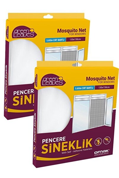 devigo 2 Adet 150x130 Cm Pencere Sinekliği Tül Sineklik Perde