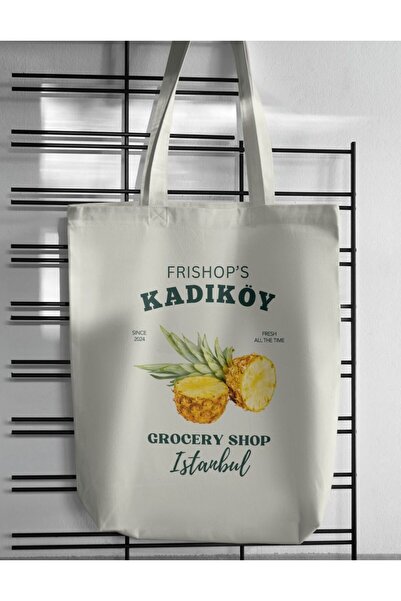 redame Y2k Minimalist Retro Kadiköy Istanbul Tote Bag - Cloth