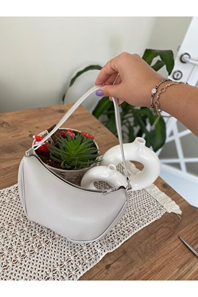 Butik Daisy Gri Kadın El Çantası