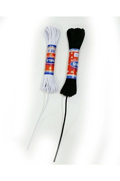 ATMACA TUHAFİYE Has-iş Yuvarlak Siyah Lastik - 10m Bel Paça  Lastiği