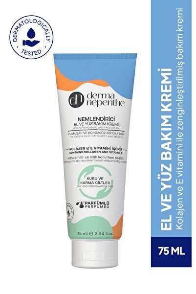 Derma Nepenthe El ve Yüz Bakım Kremi 75 Ml - Kolajen ve E Vitamini, Nemlendir...