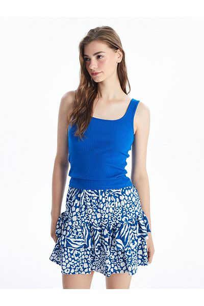 LC Waikiki LCW Vision Women's Tank Top - U Collar, Straight Cut