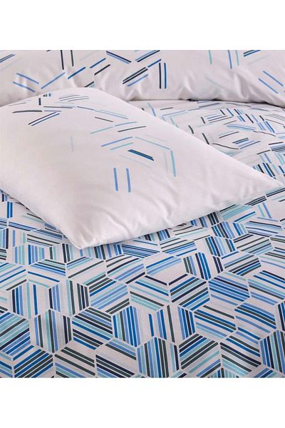 Blue Home Set de lenjerie de pat Ranforce Altınbaşak Apex Sky