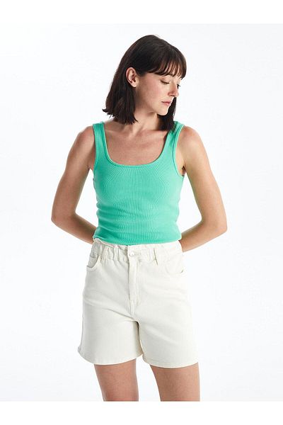 LC Waikiki LCW Vision Women's Tank Top - U Collar, Straight Cut