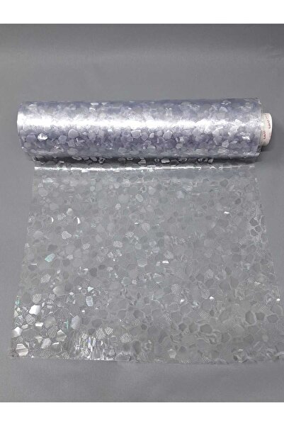 Başak Ev Tekstili Cam Filmi Kaplama Statik Folyo  Buzlu Desenli Duşa Kabin Pe...