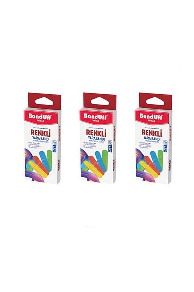banduff 10 عبوات من 3 أشرطة إسعاف ملونة