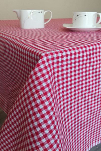 Deniz Marketim Red Gingham Tablecloth