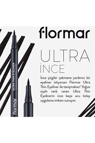 Flormar Ultra Thın Eyelıner Sıyah