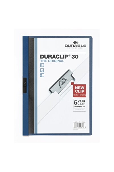 Durable Sıkıştırmalı Dosya Duraclip Ortadan Klipsli 30 Syf A4 Lacivert 2200