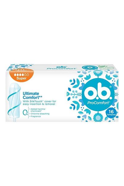 o.b. O.b Pro Ultimate - مصد مريح للغاية مكون من 16 قطعة