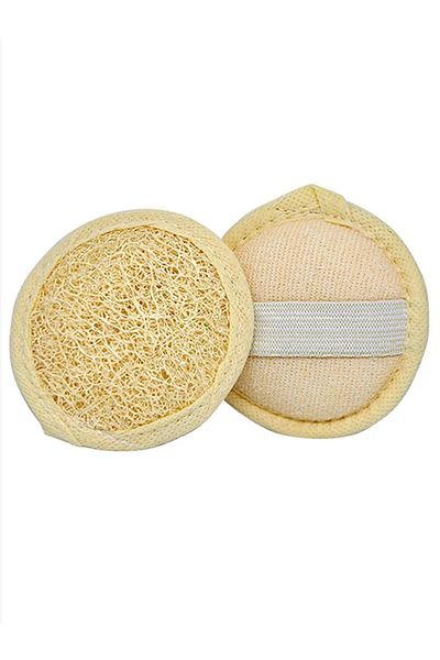 Pink Bear Natural Pumpkin Fiber - 100% Handmade, Peeling Effect, Facial Mini Pouch (1 Piece)