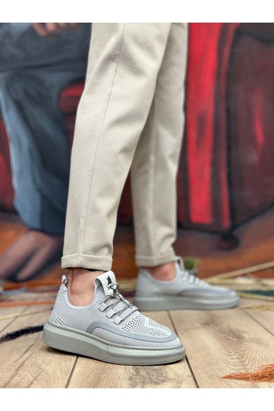 BOA Ba0375 Special Knitted Knitwear Style Gray Color Sports Shoes