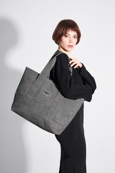 JIMI FOR ALL GREY SHOULDER BAG