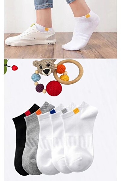 çorapaşkı Pachet de 5 șosete unisex din bumbac spălat la gleznă