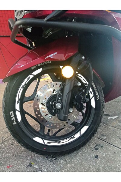 Oracal Honda Pcx Uyumlu Beyaz Kesimli Jant Şerit Sticker