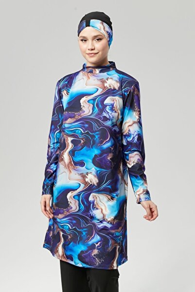 FİT1BEDEN Tam Kapalı Su İtici Hızlı Kuruyan Tesettür Mayo Takım