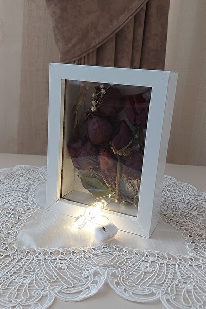 Verda Çerçeve 15x20x5 cm Dikey Ledli Anı Çerçevesi! Yeni Moda Çiçek Anı Çerçe...