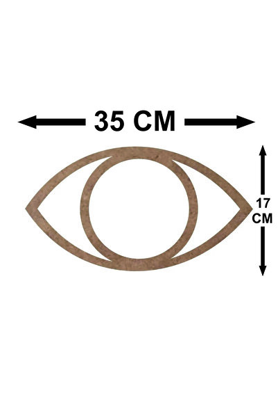 şamaksesuar بكرة خشبية خام قابلة للطلاء مقاس 3 مم - منتج ديكور (35 × 17 سم، قطعتان)