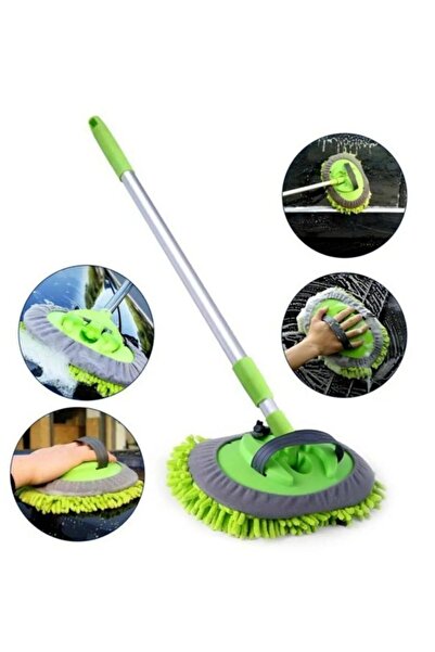 homeneeds Teleskopik Makarna Mikrofiber Duvar, Cam, Yer ve Oto Yıkama Mop Pas...