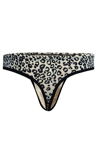 darkzone Men's Leopard Patterned Cream Cotton String