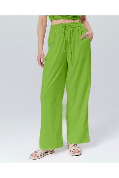POD Oversize Linen Blended Plaszo Pants