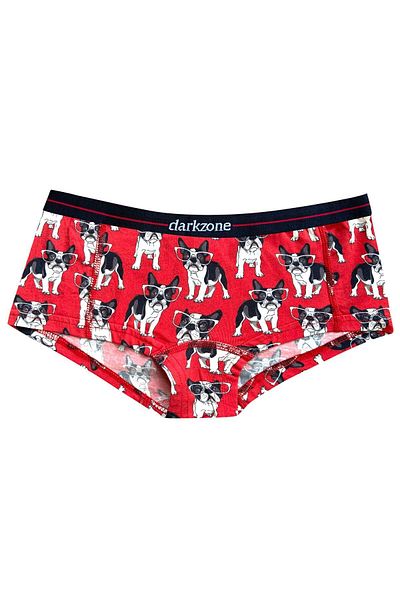 darkzone Slip boxer de damă cu imprimeu digital cu model de câine