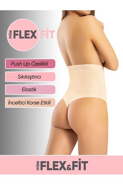 MissFlex Fit Laser Cut High Waist Silicone String Panties